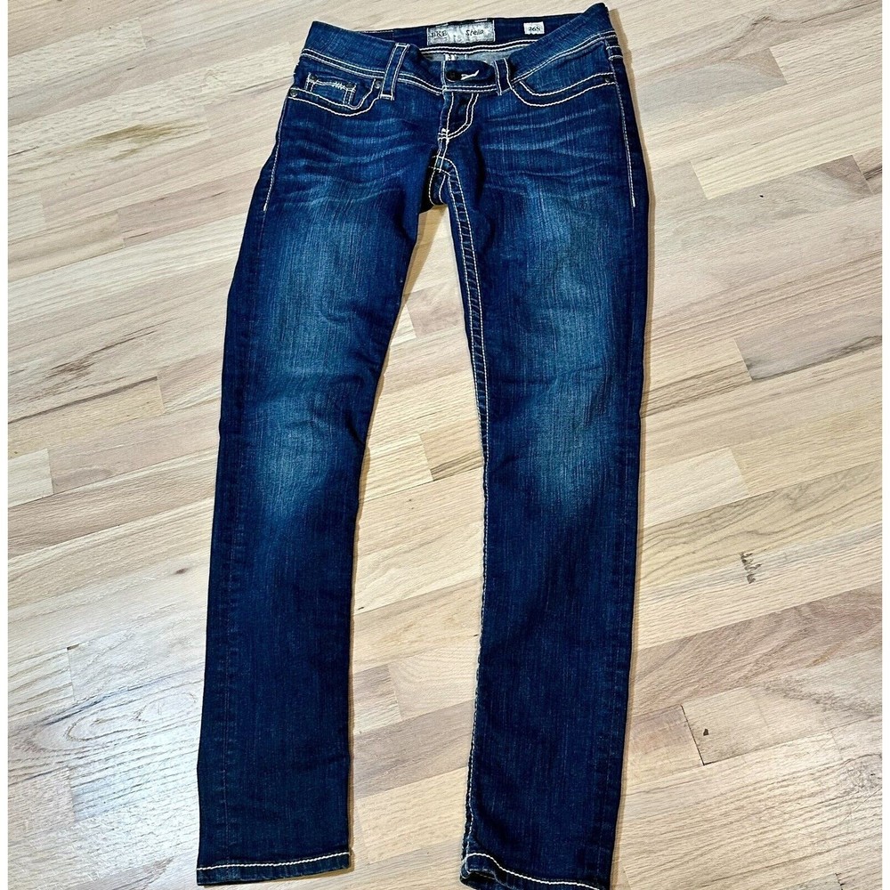 BKE Stella Slim Fit Low Rise Ankle Skinny Medium Wash Jeans Size 26S
